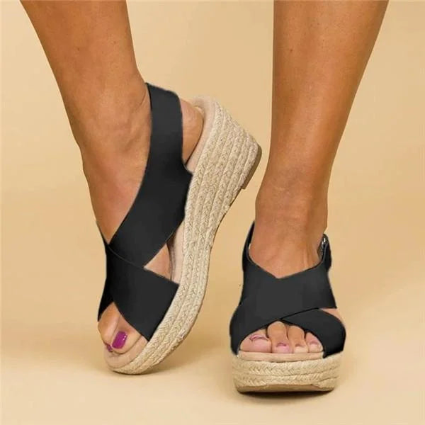 Women's Orthopedic Sandals Cushioned Contoured Footbed Wedge Breathable Casual Summer – Neve