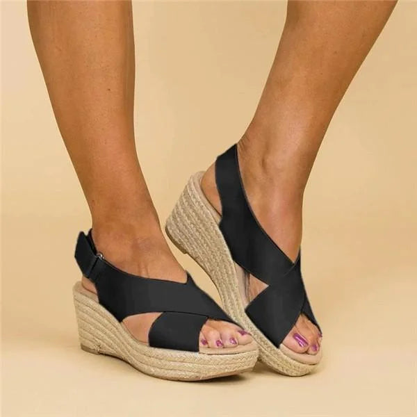 Women's Orthopedic Sandals Cushioned Contoured Footbed Wedge Breathable Casual Summer – Neve